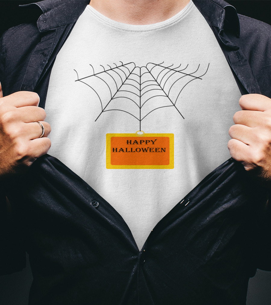 Happy Halloween Spiderwebs T-Shirt