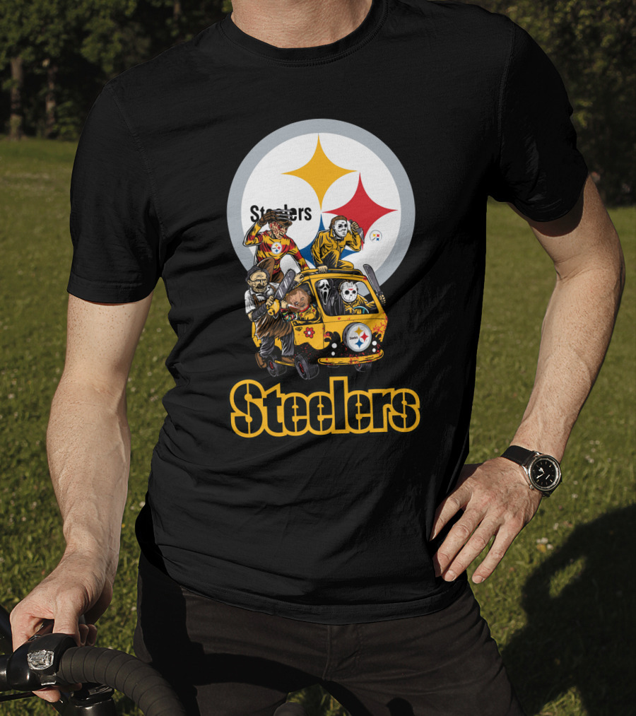 Steelers Horror Movies Edition Scooby-Doo Van Characters Football T-Shirt