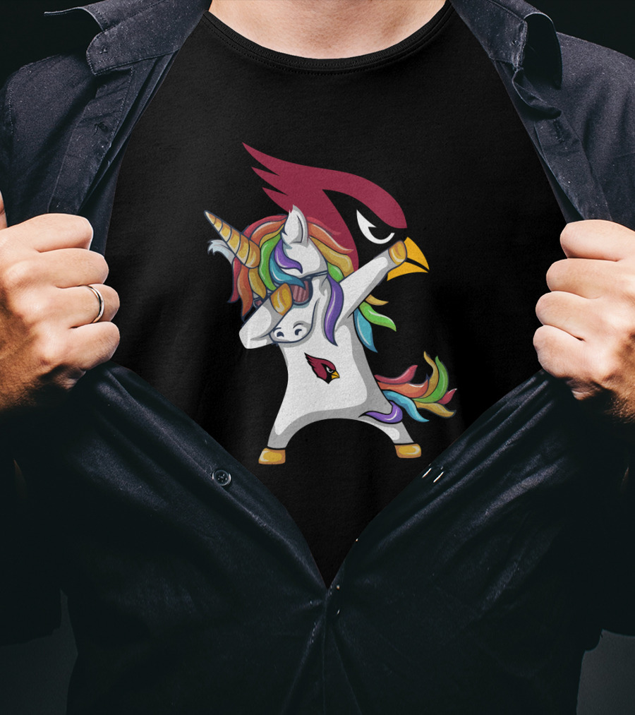 Arizona Cardinals Dabbing Unicorn T-Shirt