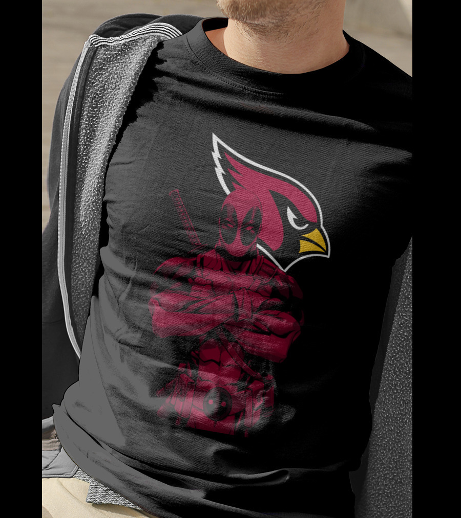 Arizona Cardinals Character Crossover With Red Suit T-Shirt