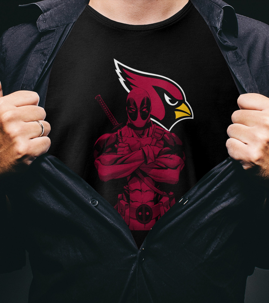 Arizona Cardinals Character Crossover With Red Suit T-Shirt