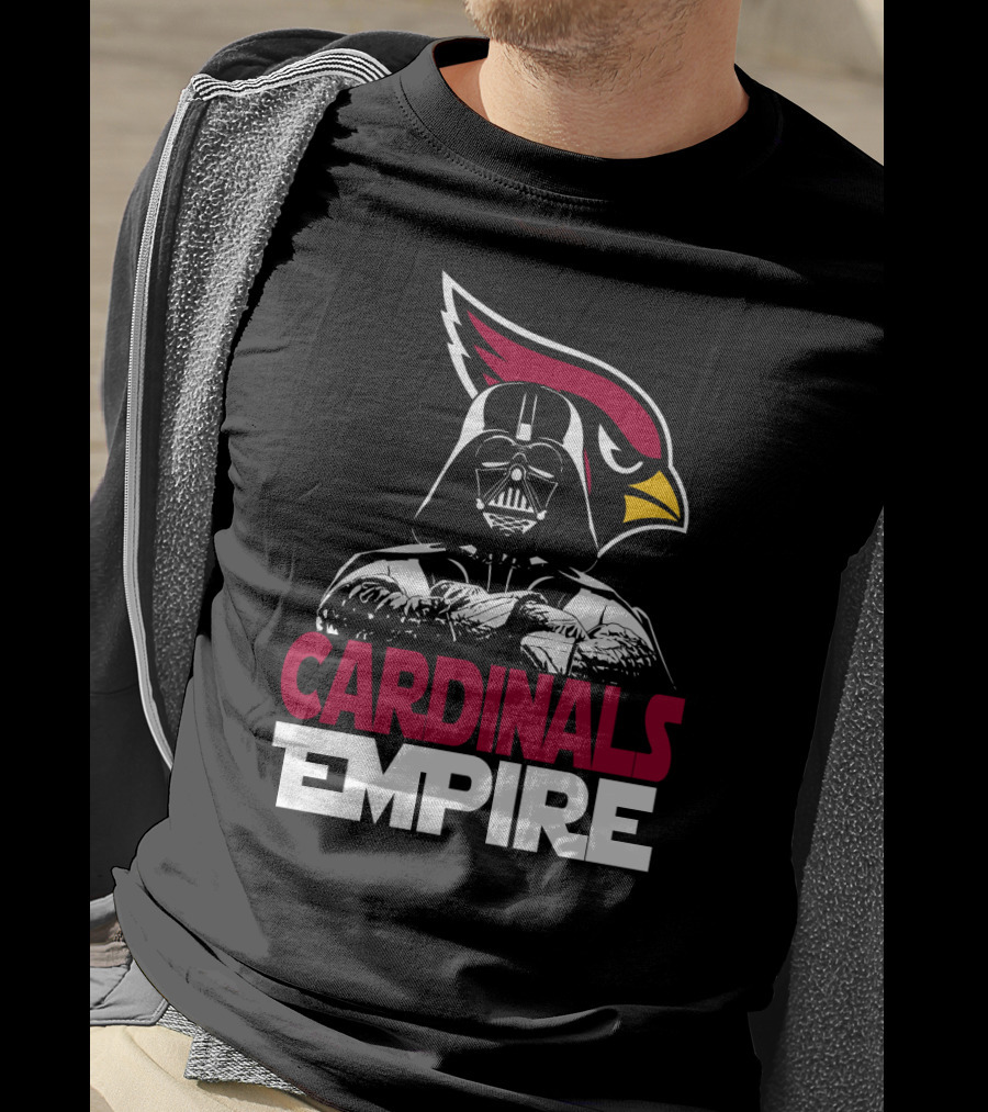 Arizona Cardinals Empire Darth Vader Crossover T-Shirt