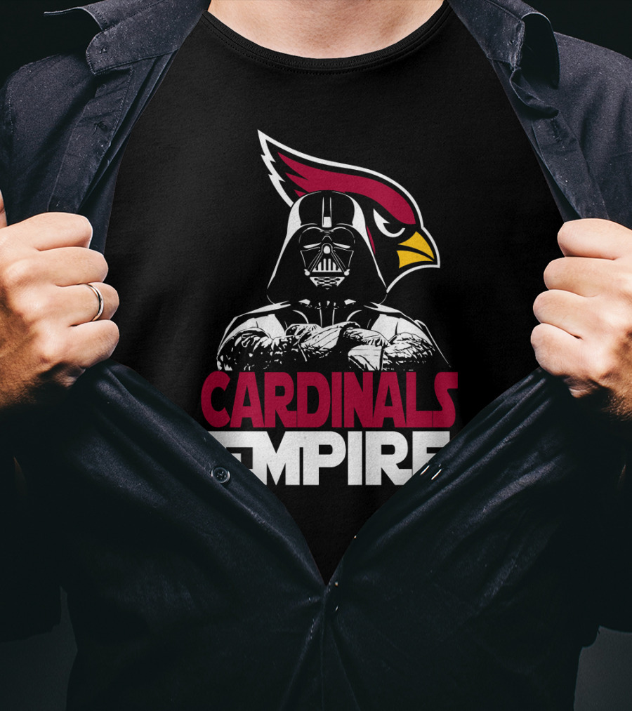 Arizona Cardinals Empire Darth Vader Crossover T-Shirt