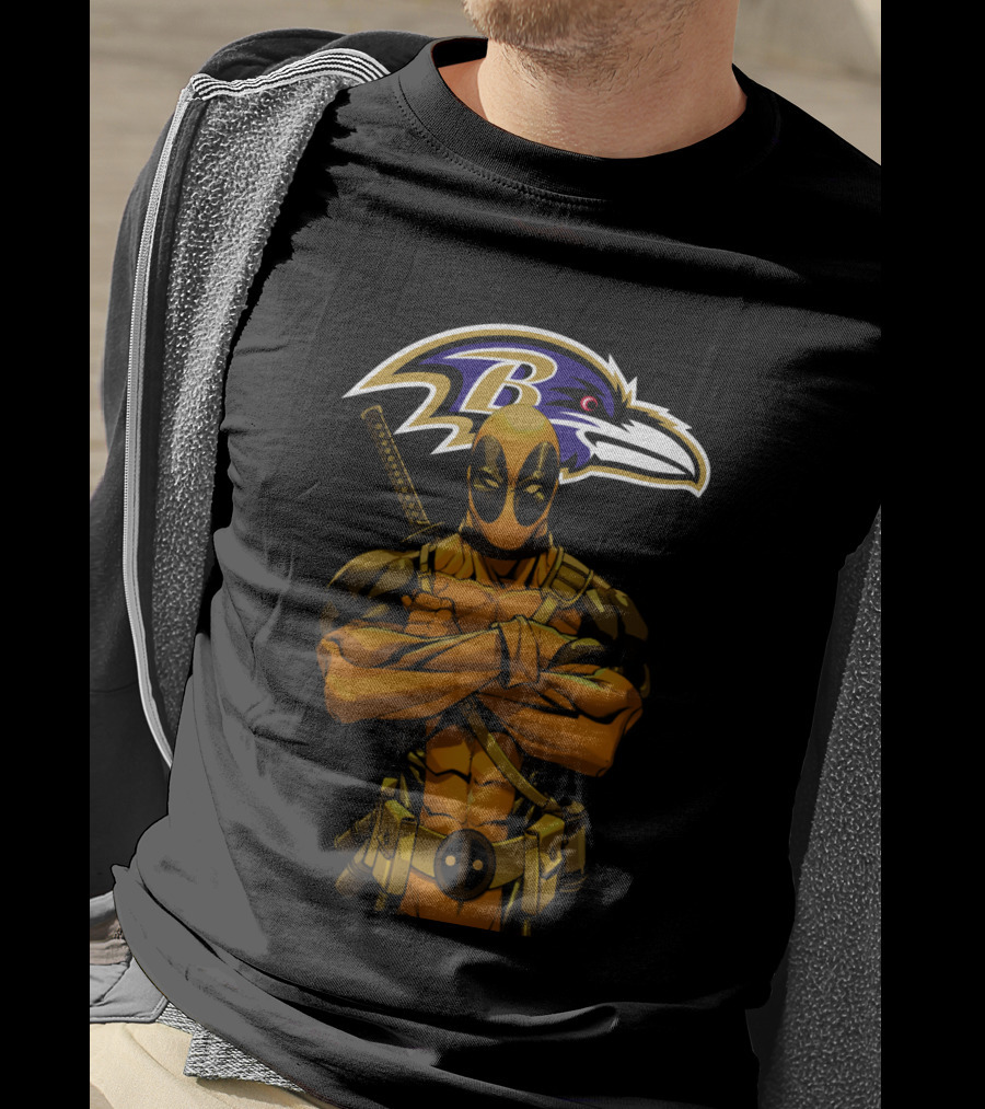 Baltimore Ravens Character Crossover T-Shirt