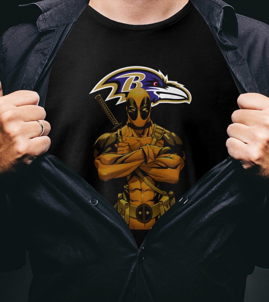 Baltimore Ravens Character Crossover T-Shirt