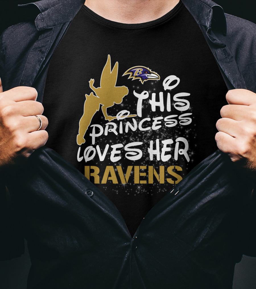 Baltimore Ravens This Princess Loves Her Ravens T-Shirt