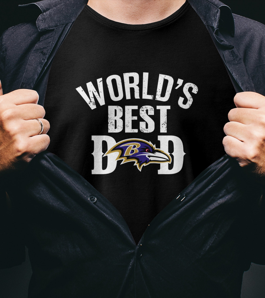 World's Best Dad Baltimore Ravens T-Shirt
