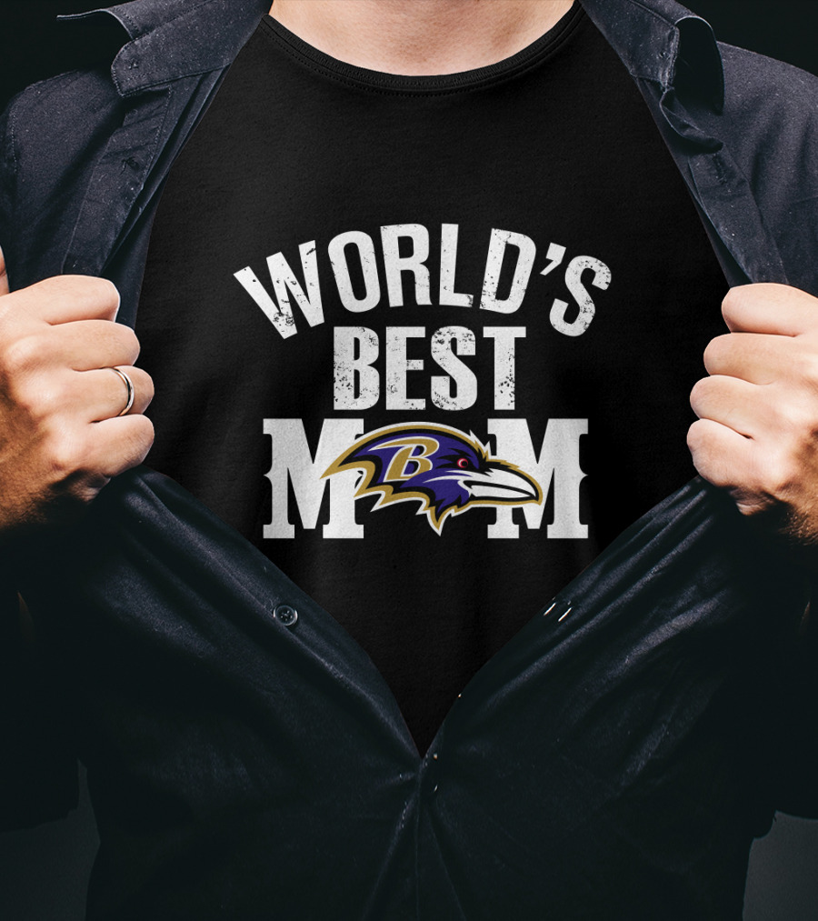 World's Best Mom Baltimore Ravens T-Shirt