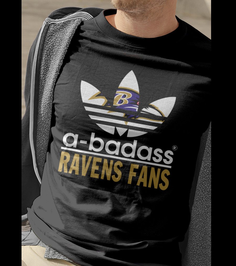A-Badass Ravens Fans Baltimore Ravens T-Shirt