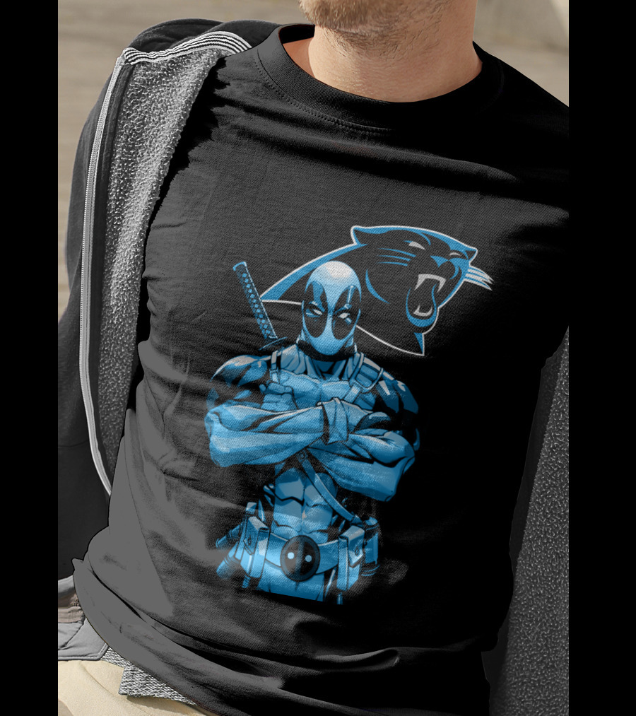 Carolina Panthers Deadpool Fusion T-Shirt