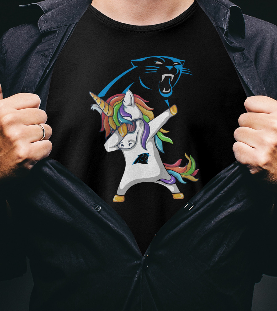 Carolina Panthers Dab Unicorn T-Shirt