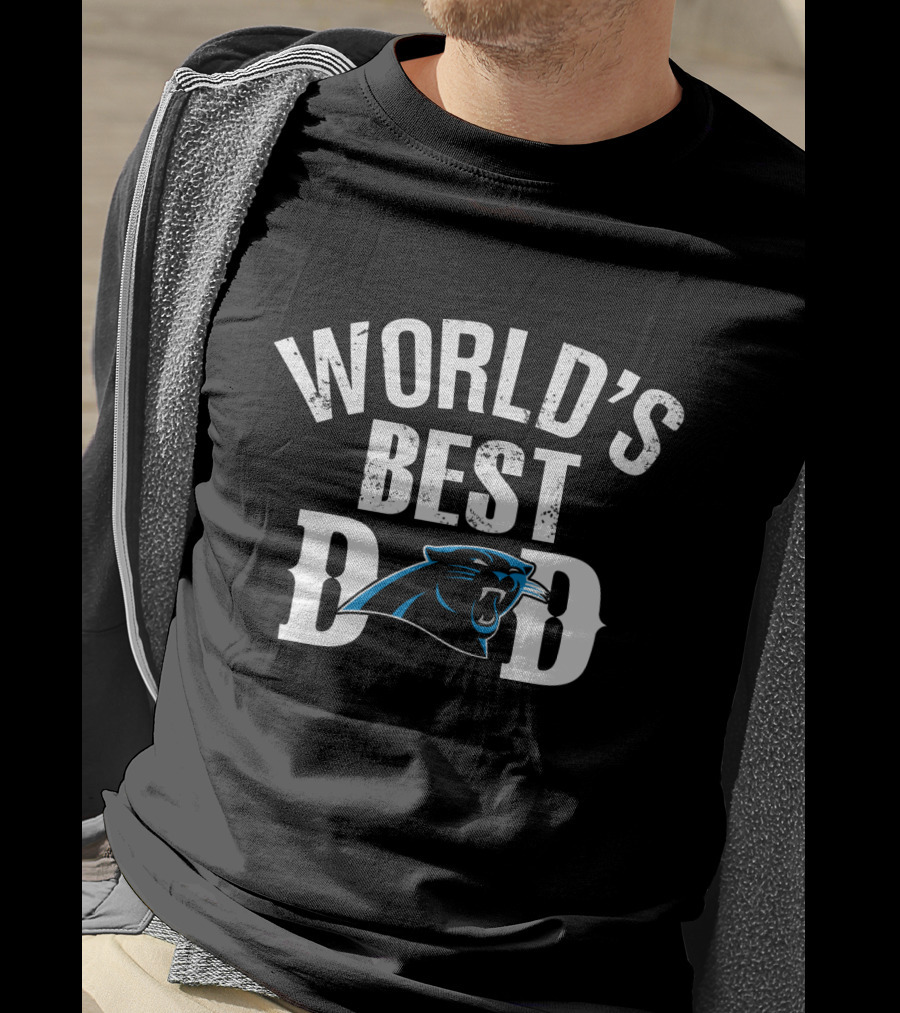 World's Best Dad Carolina Panthers T-Shirt