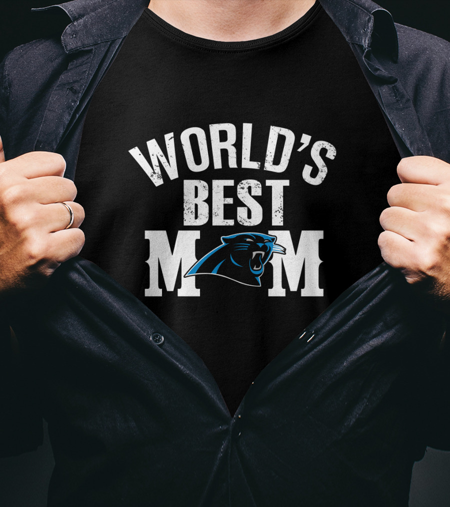 World's Best Mom Carolina Panthers T-Shirt