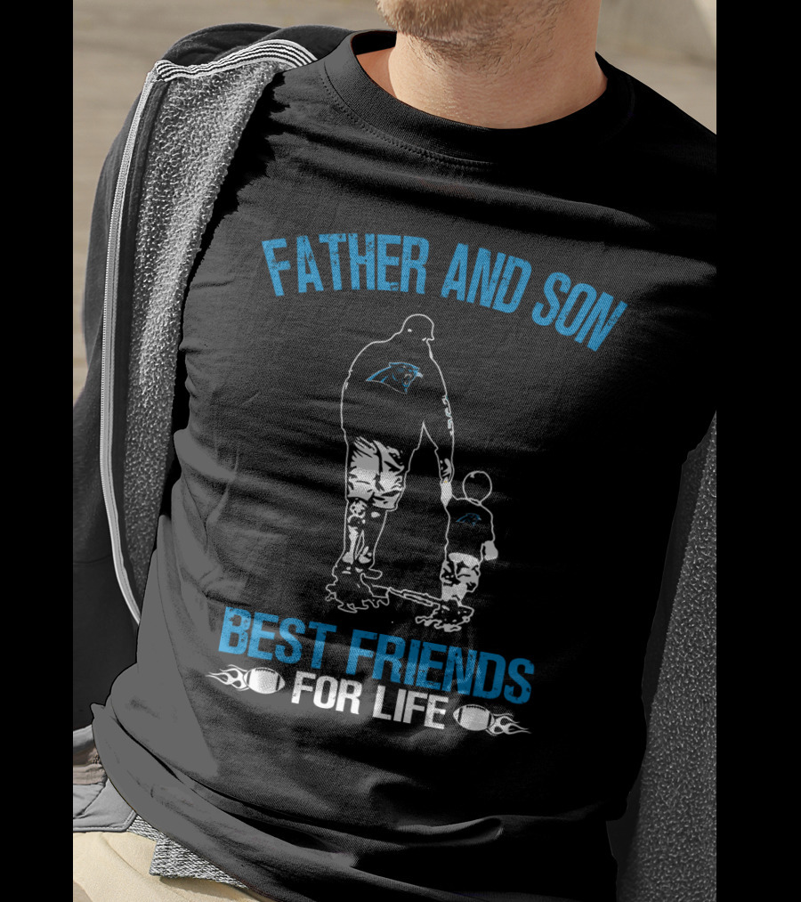 Father And Son Carolina Panthers Best Friends For Life T-Shirt