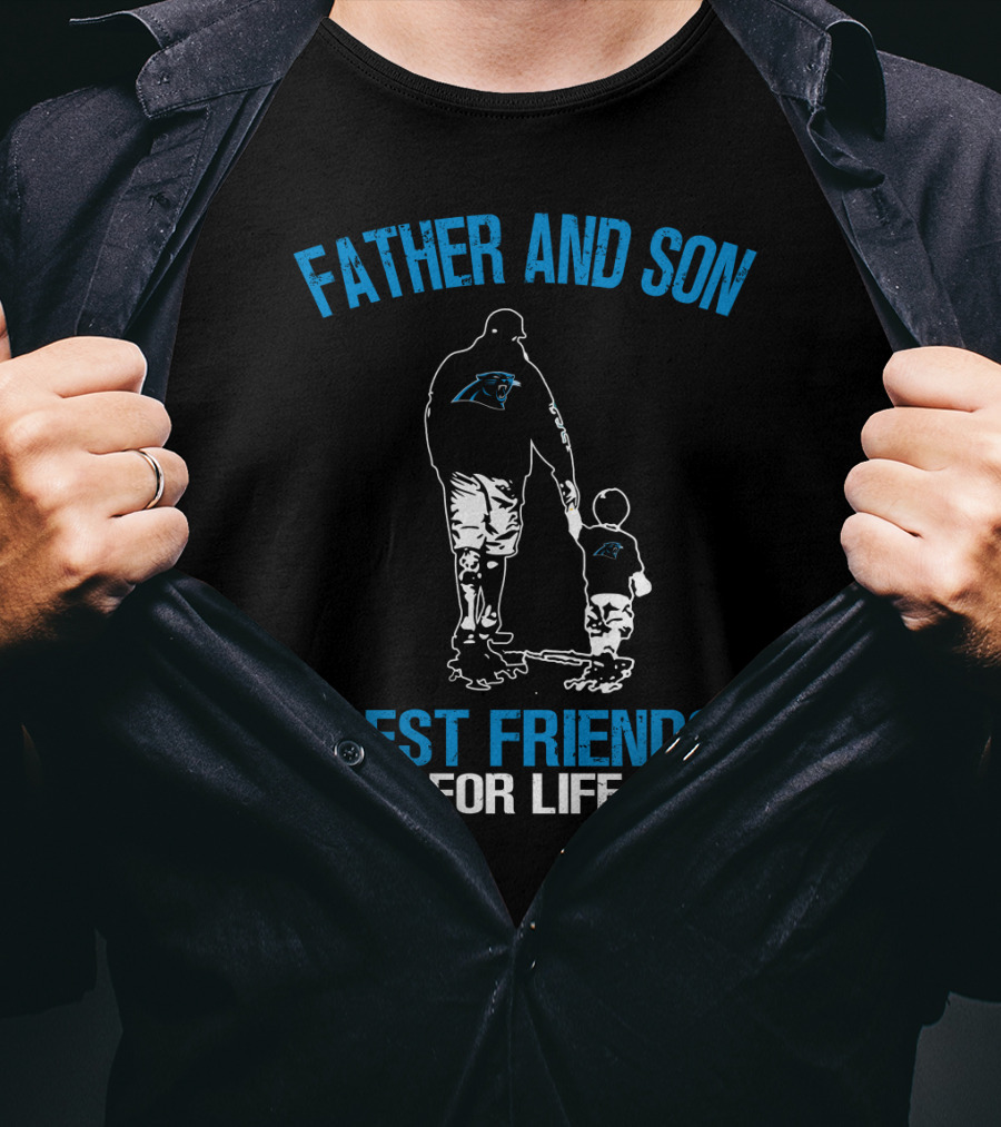 Father And Son Carolina Panthers Best Friends For Life T-Shirt