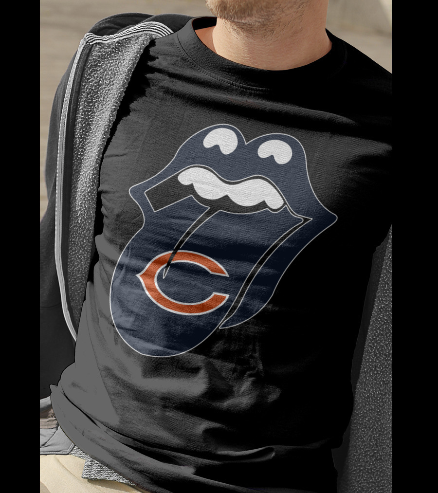 Chicago Bears Lips Logo Icon T-Shirt