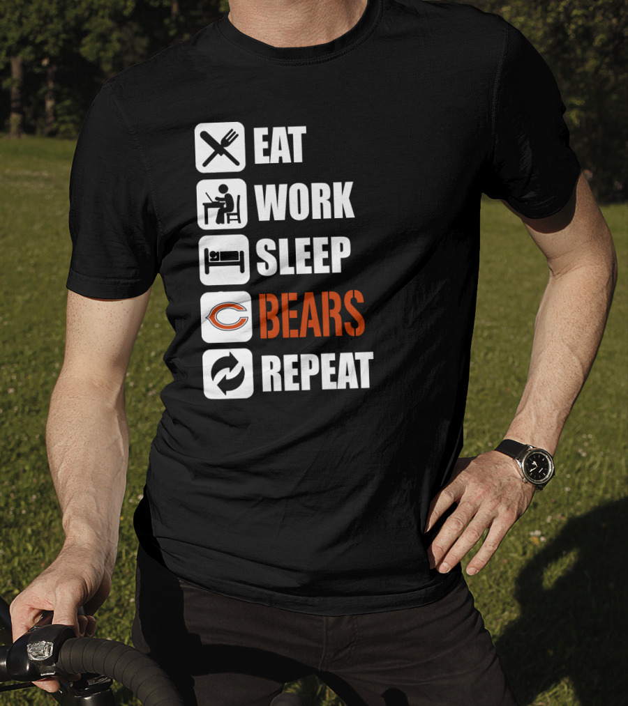 Eat Work Sleep Bears Repeat T-Shirt