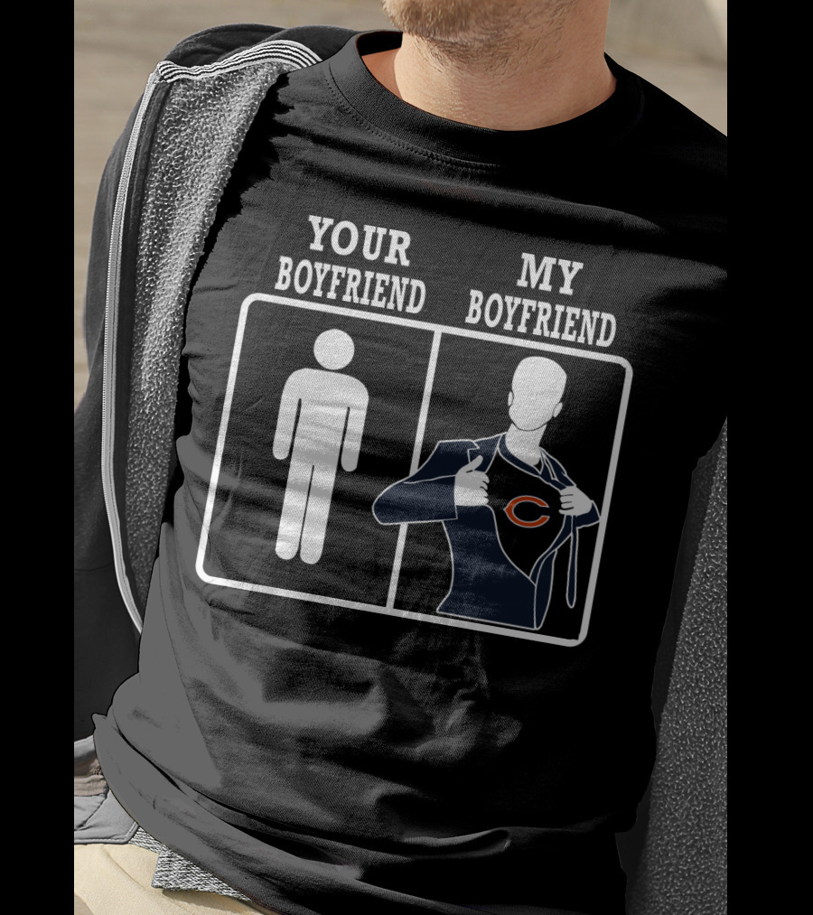 Your Boyfriend My Boyfriend Chicago Bears T-Shirt