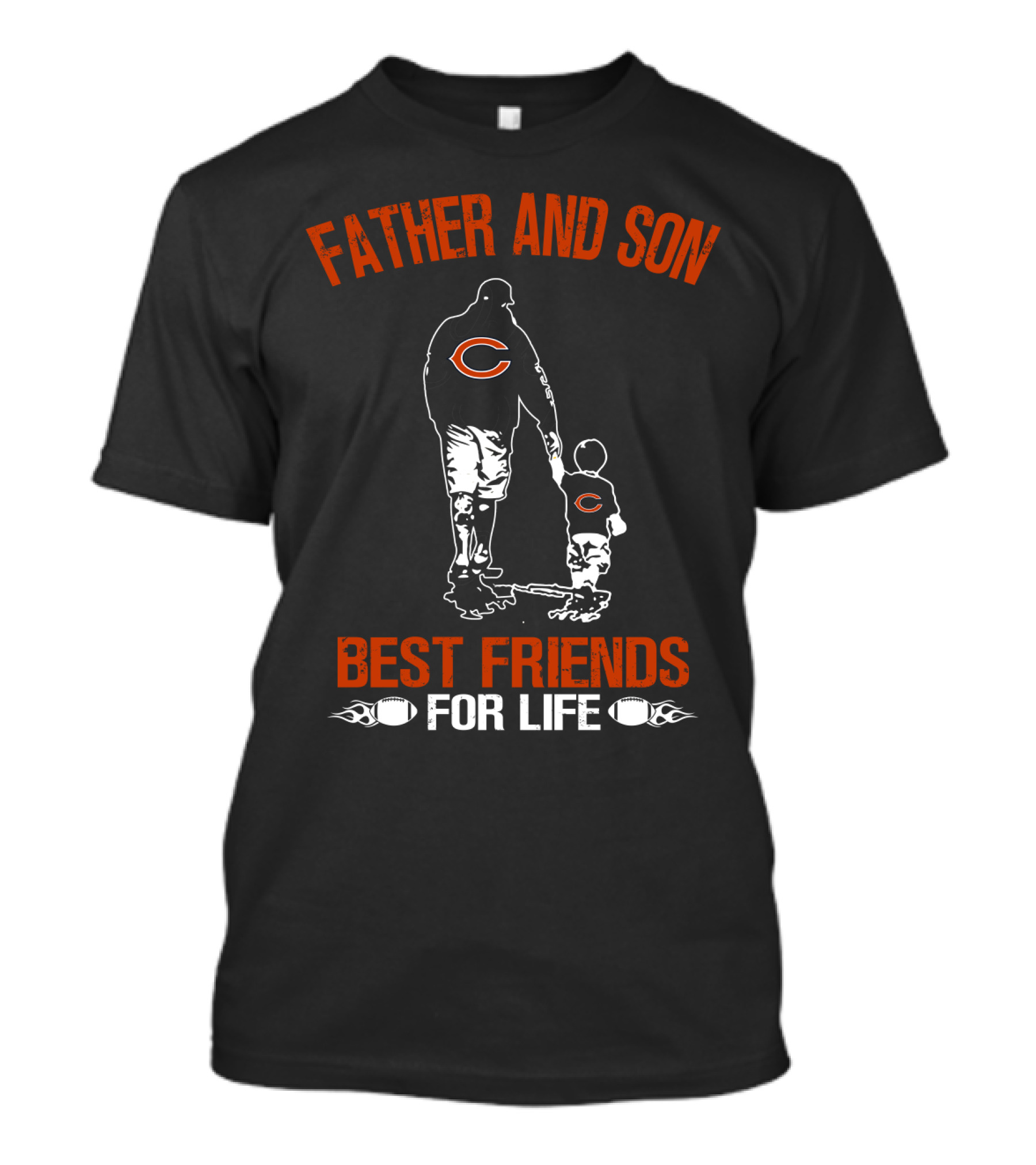 Father And Son Best Friends For Life Chicago Bears T-Shirt
