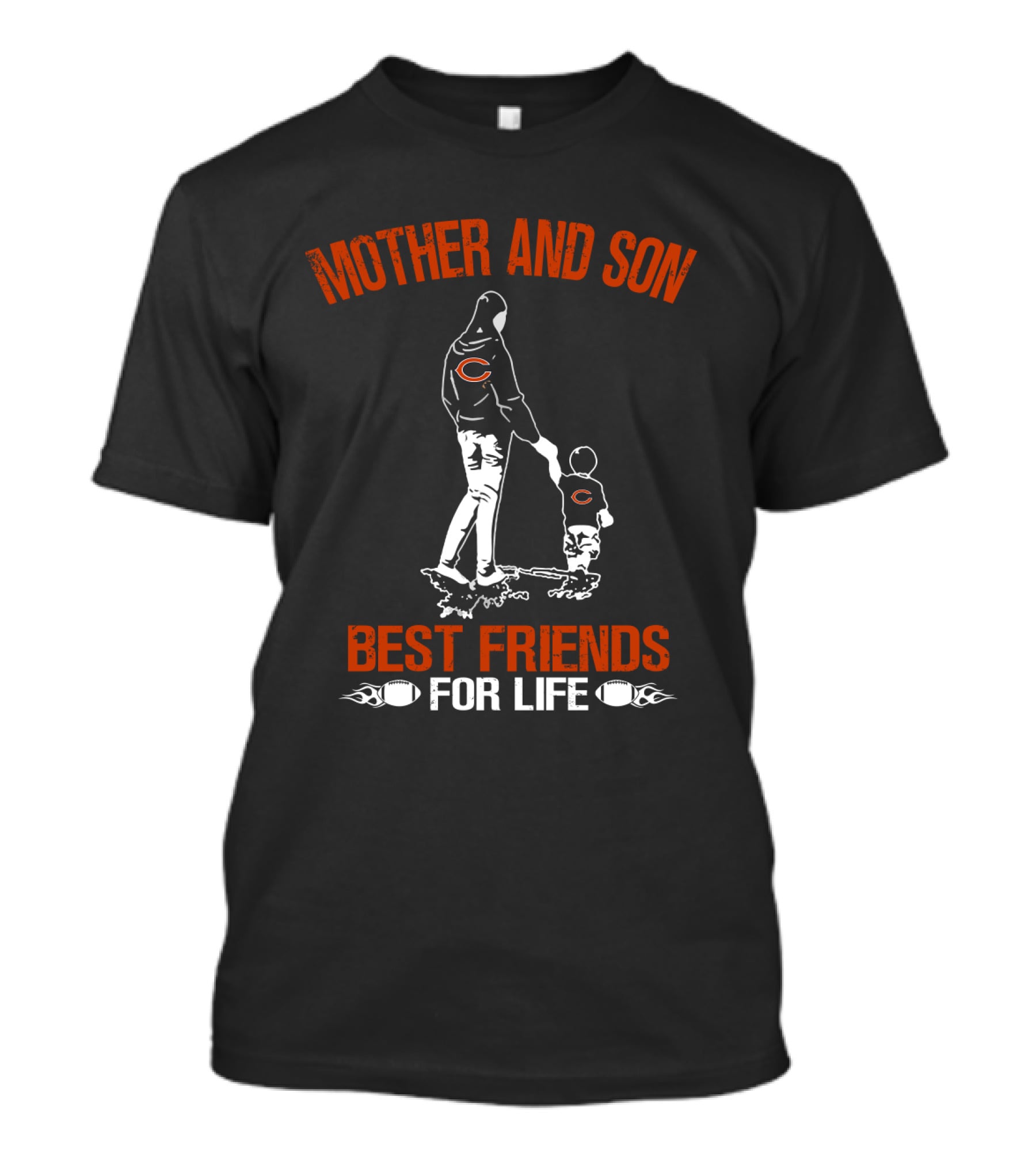 Mother And Son Best Friends For Life Chicago Bears T-Shirt