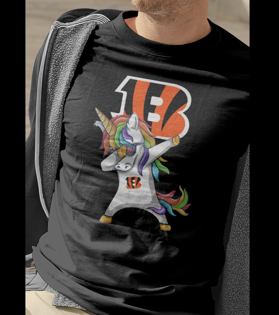 Cincinnati Bengals Dab Unicorn T-Shirt
