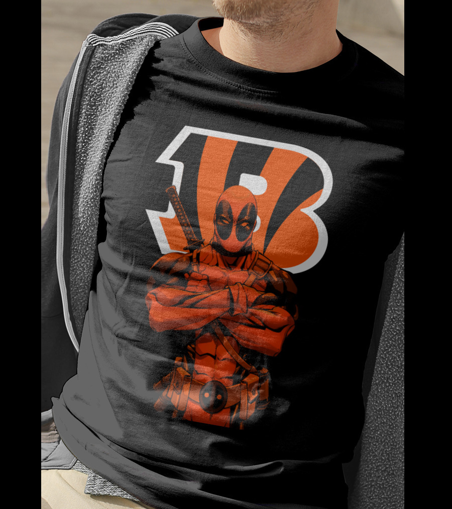 Cincinnati Bengals Deadpool Crossover Fan T-Shirt