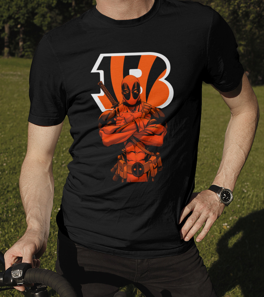 Cincinnati Bengals Deadpool Crossover Fan T-Shirt
