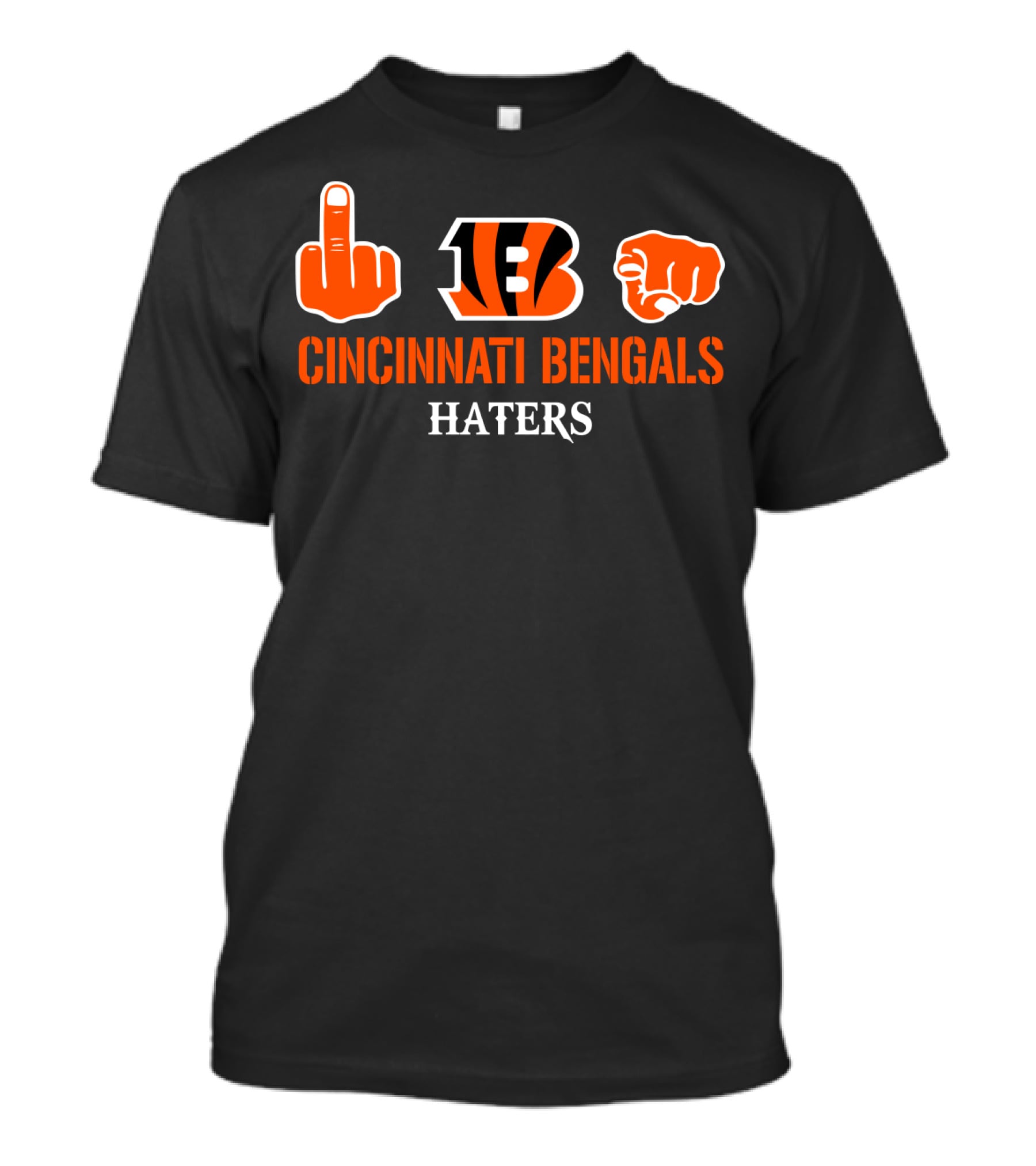 Cincinnati Bengals Haters Logo Icons T-Shirt