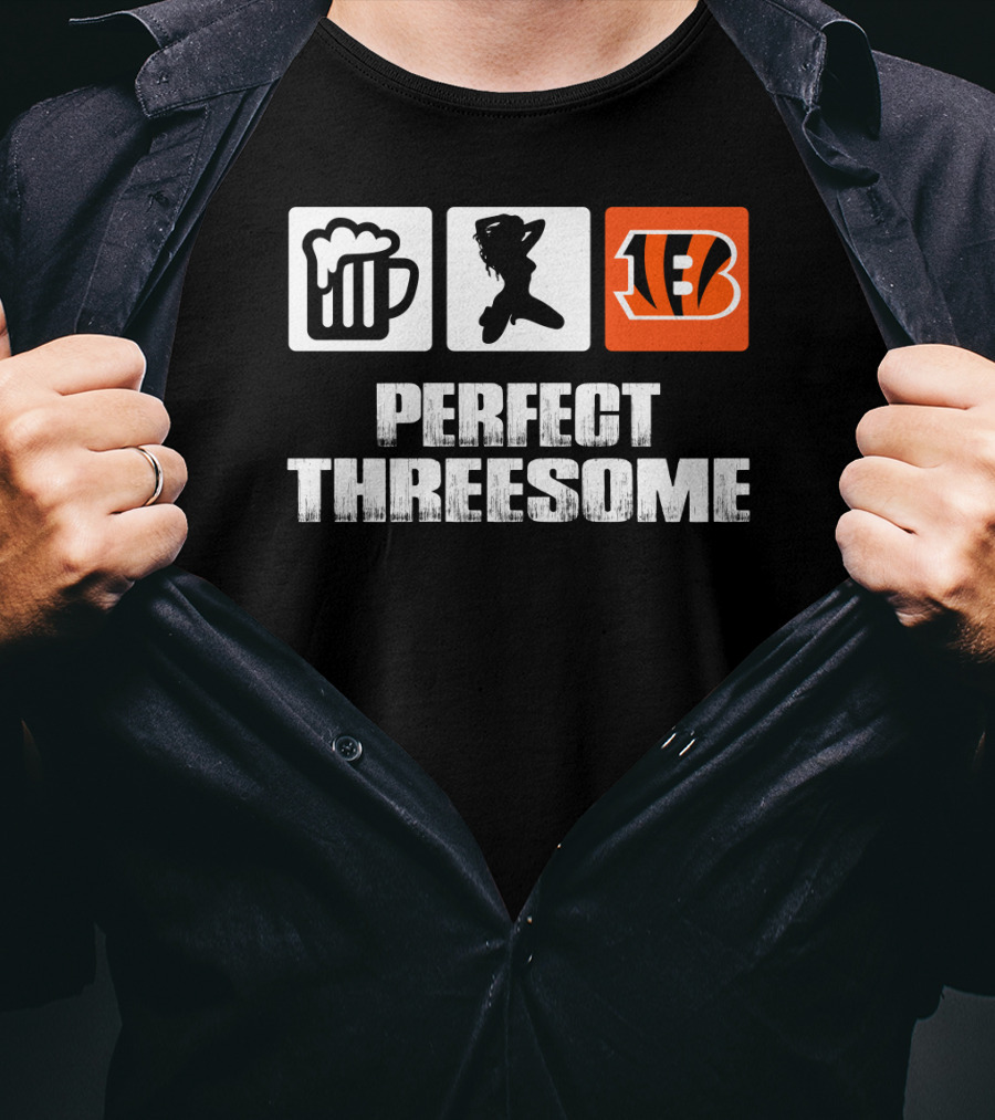 Beer Dance Cincinnati Bengals Perfect Threesome T-Shirt