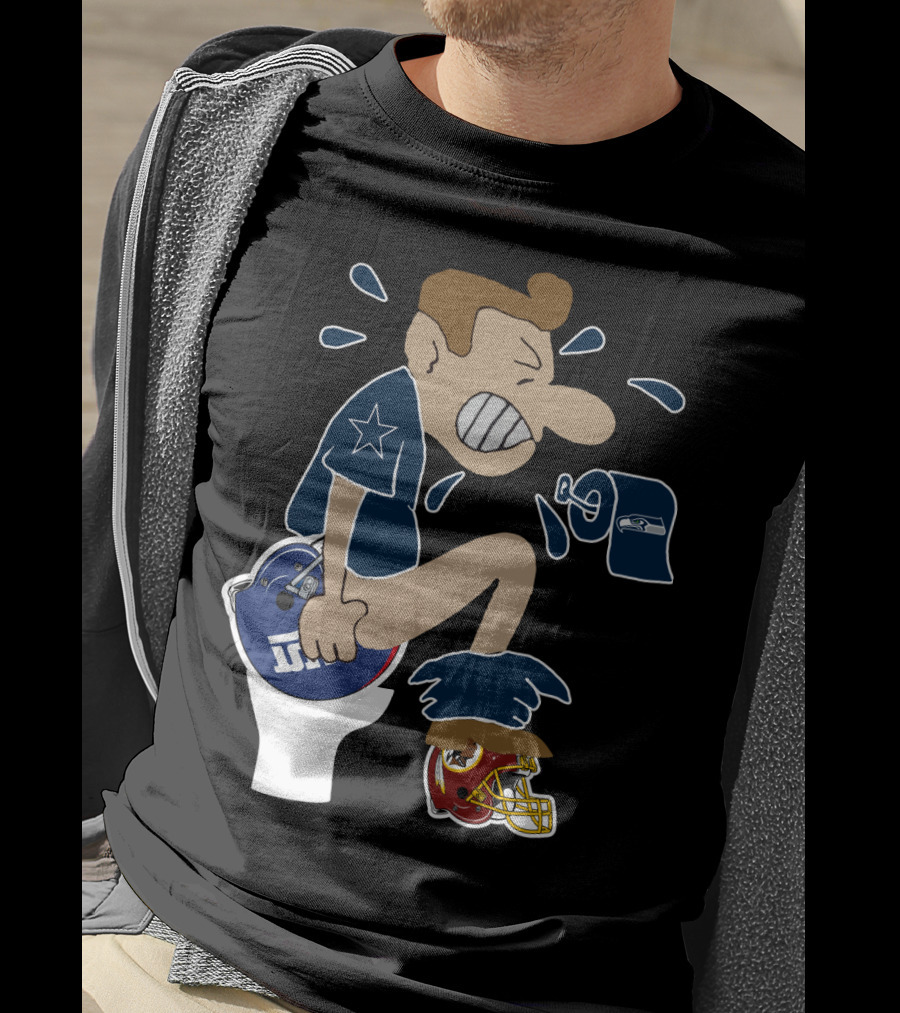 Dallas Cowboys Rivalry Giants Redskins Seahawks Humorous T-Shirt