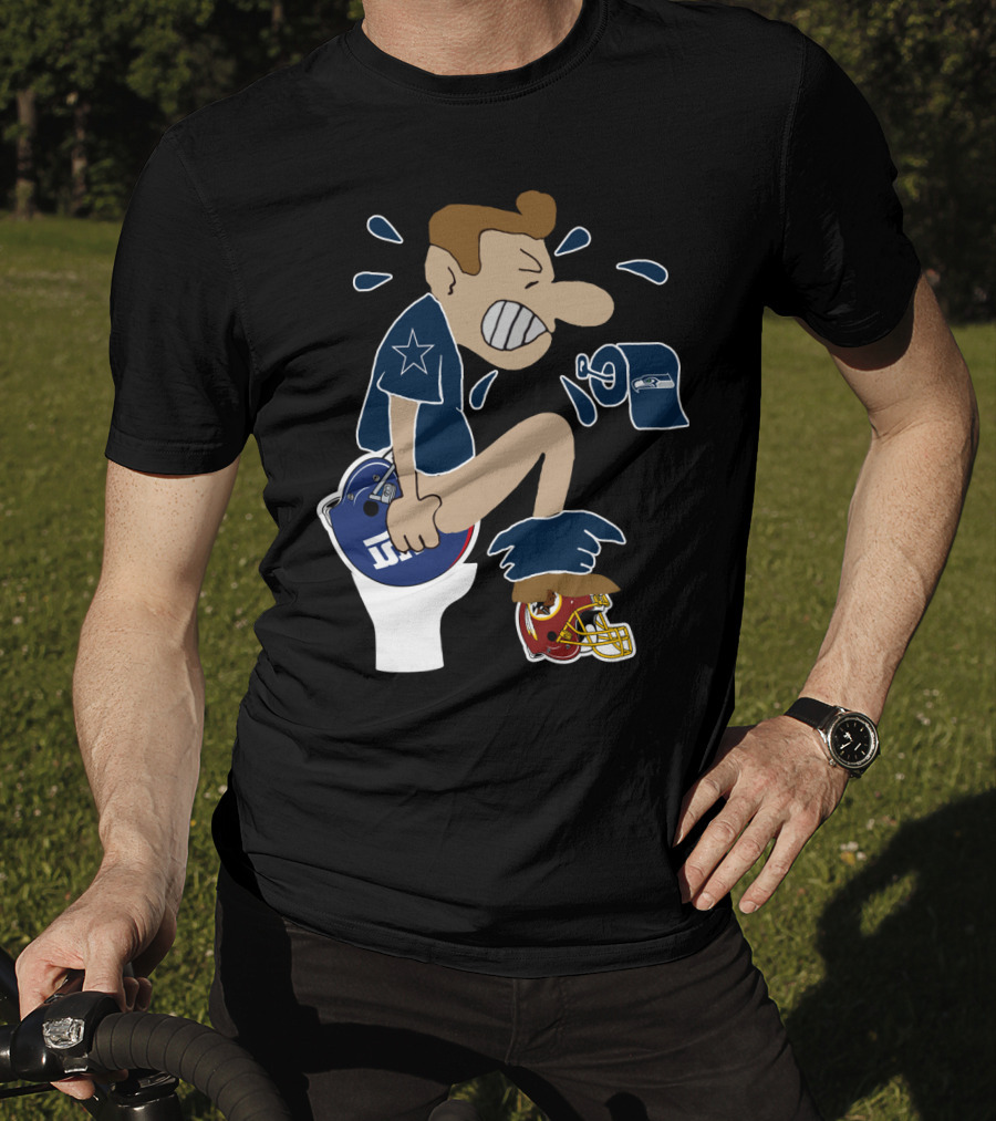 Dallas Cowboys Rivalry Giants Redskins Seahawks Humorous T-Shirt