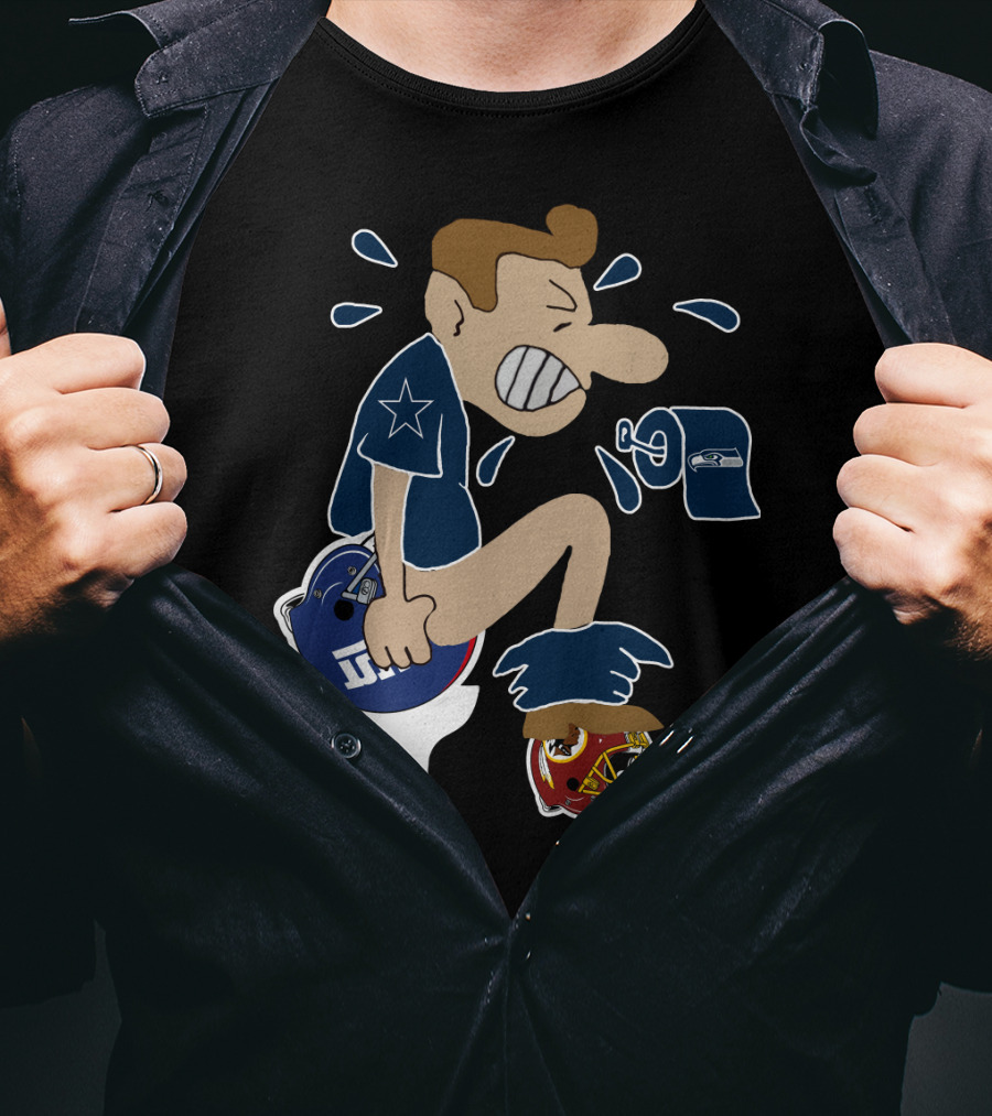 Dallas Cowboys Rivalry Giants Redskins Seahawks Humorous T-Shirt