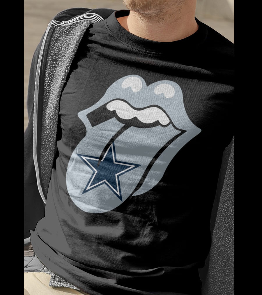 Dallas Cowboys Star With Tongue T-Shirt