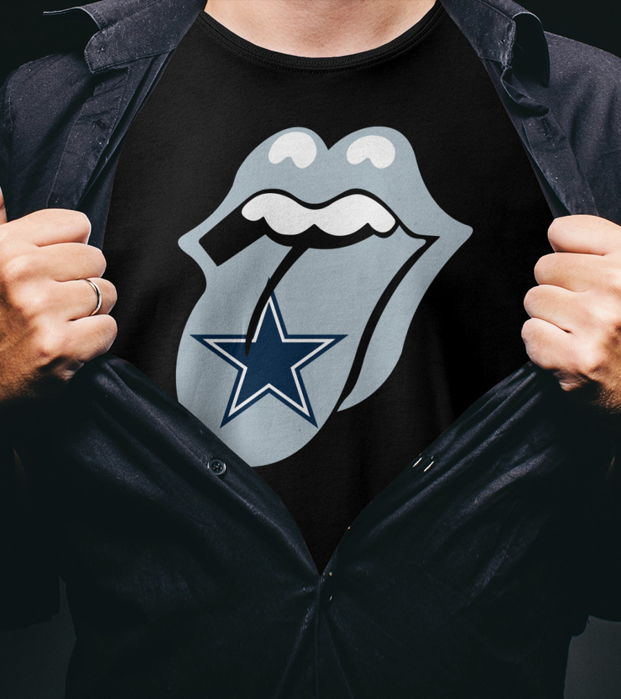 Dallas Cowboys Star With Tongue T-Shirt