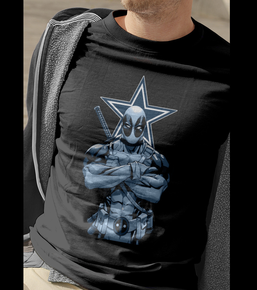 Deadpool Dallas Cowboys Star T-Shirt