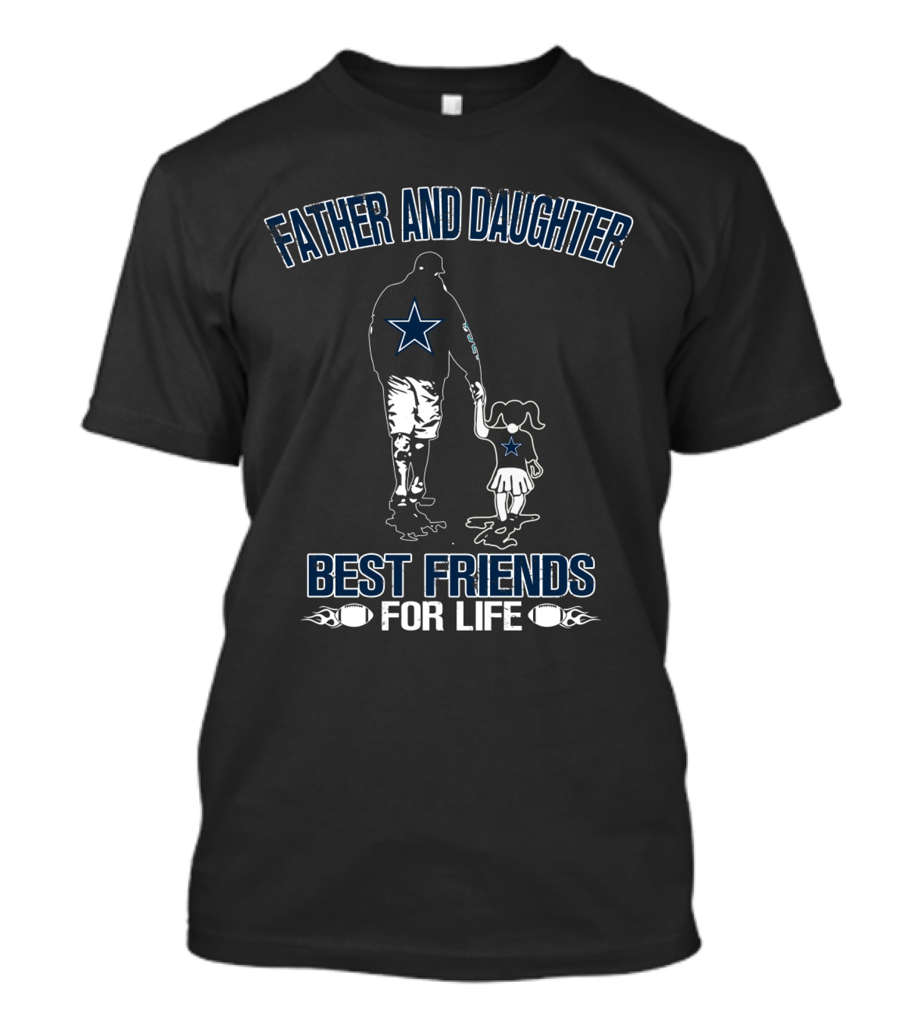 Father And Daughter Best Friends For Life Dallas Cowboys T-Shirt