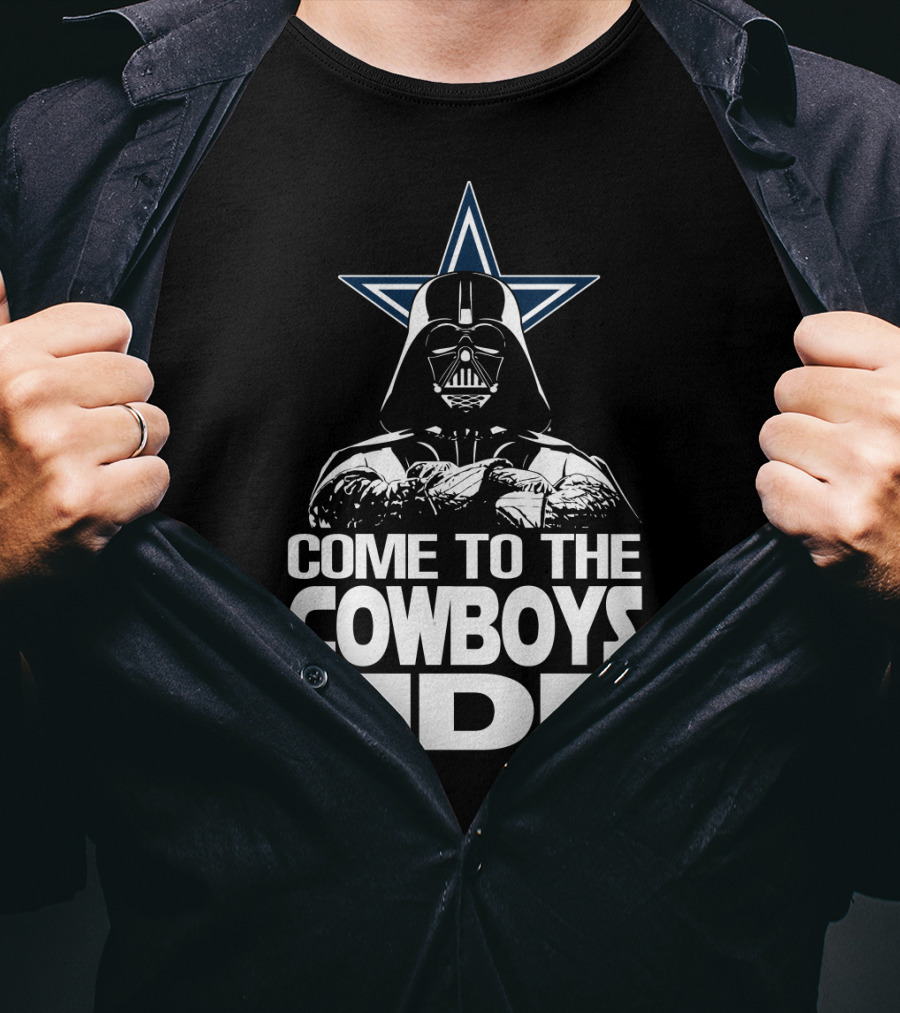 Come To The Cowboys Side Darth Vader Star Dallas Cowboys T-Shirt