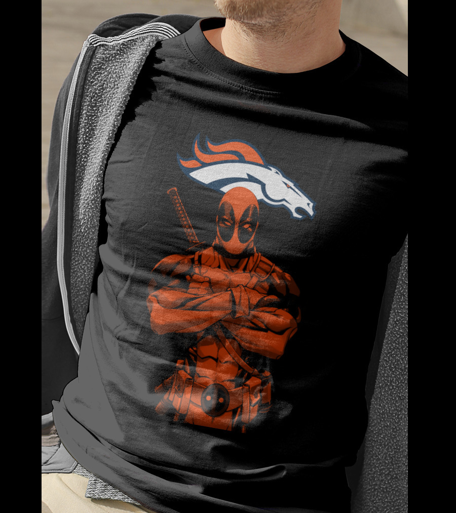 Deadpool Denver Broncos T-Shirt