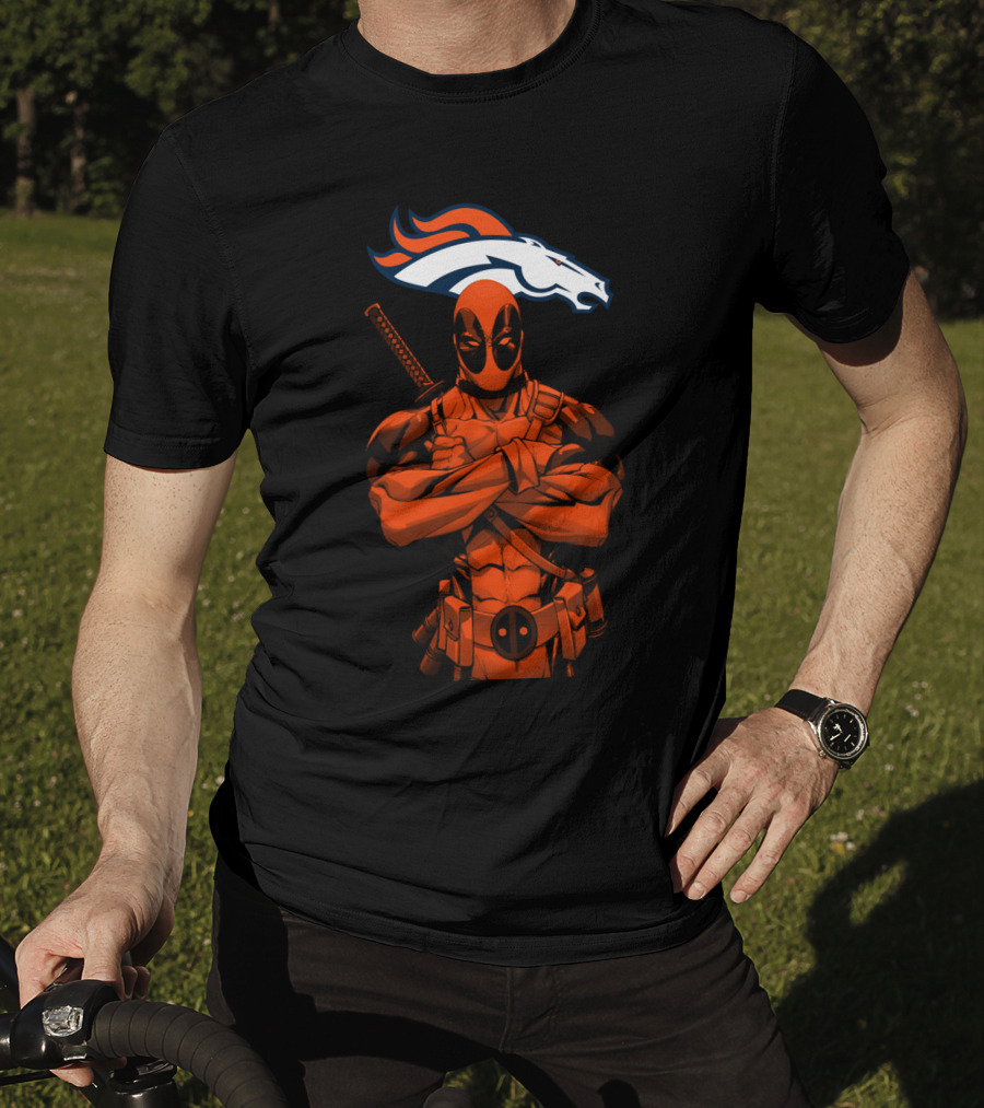 Deadpool Denver Broncos T-Shirt