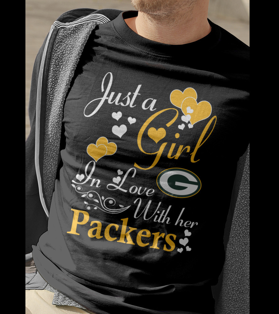 Just A Girl In Love With Her Green Bay Packers T-Shirt
