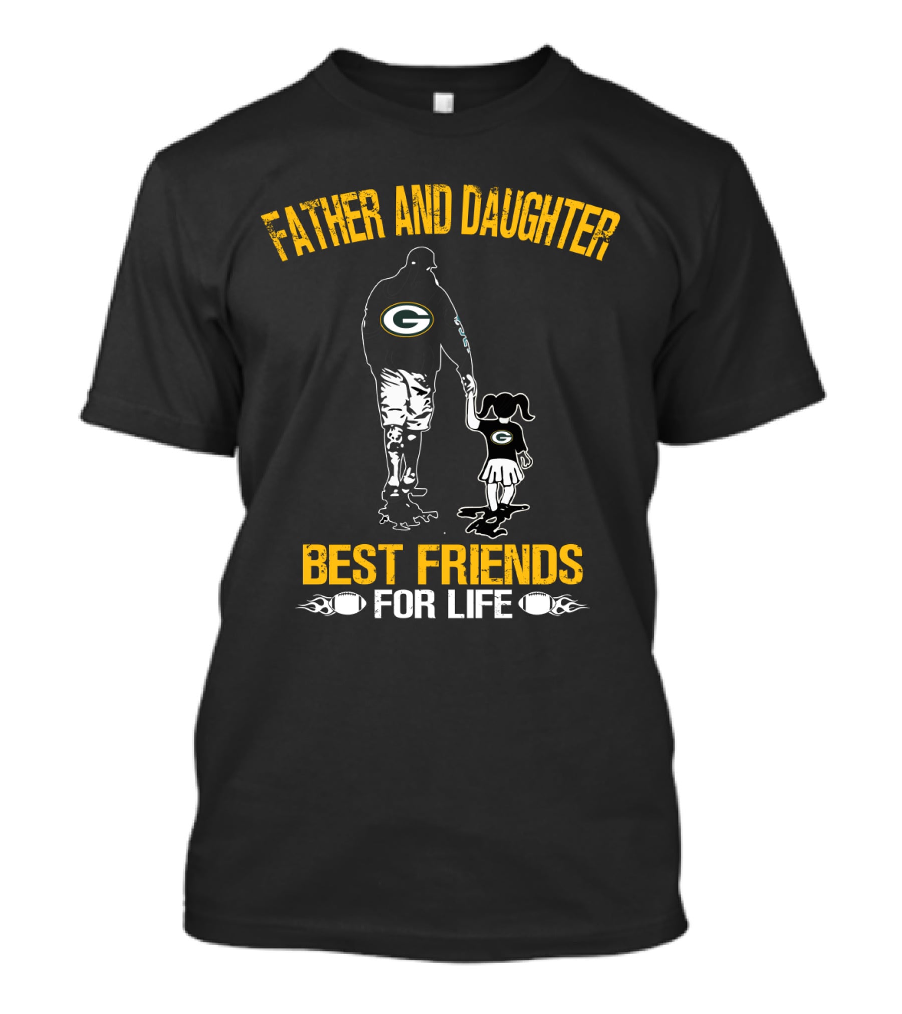 Father And Daughter Green Bay Packers Best Friends For Life T-Shirt