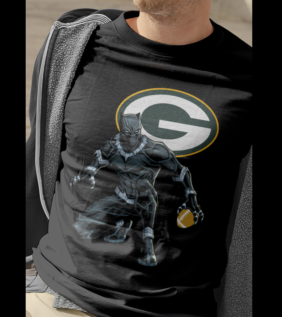 Green Bay Packers Football Superhero Crossover T-Shirt