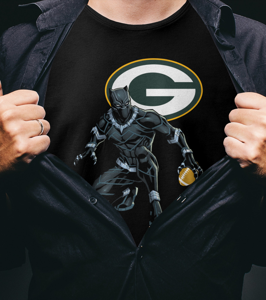 Green Bay Packers Football Superhero Crossover T-Shirt