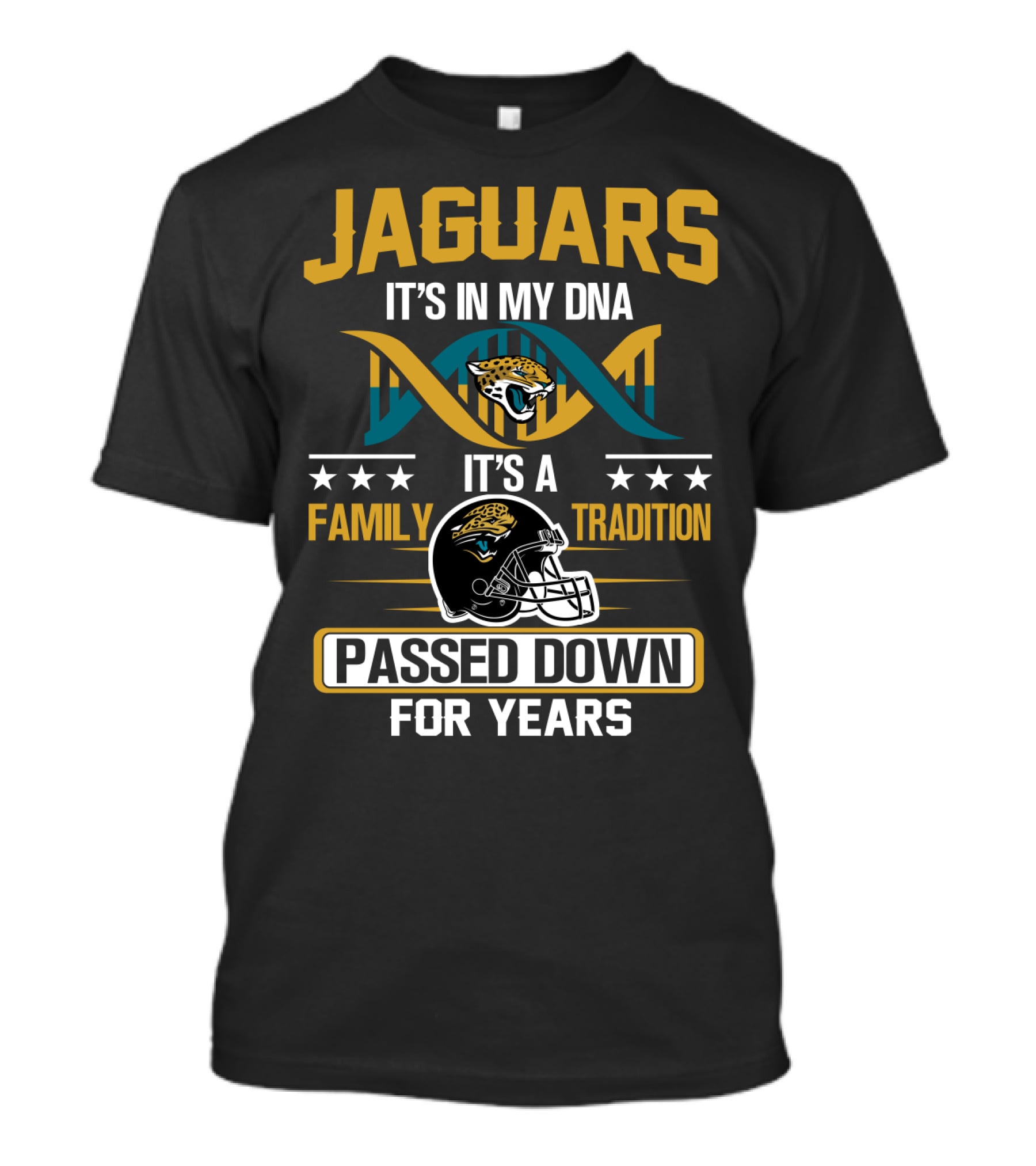 Jacksonville Jaguars It's In My Dna Family Tradition Passed Down For Years T-Shirt
