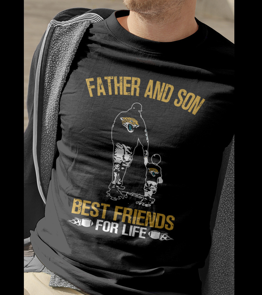 Jacksonville Jaguars Father And Son Best Friends For Life T-Shirt