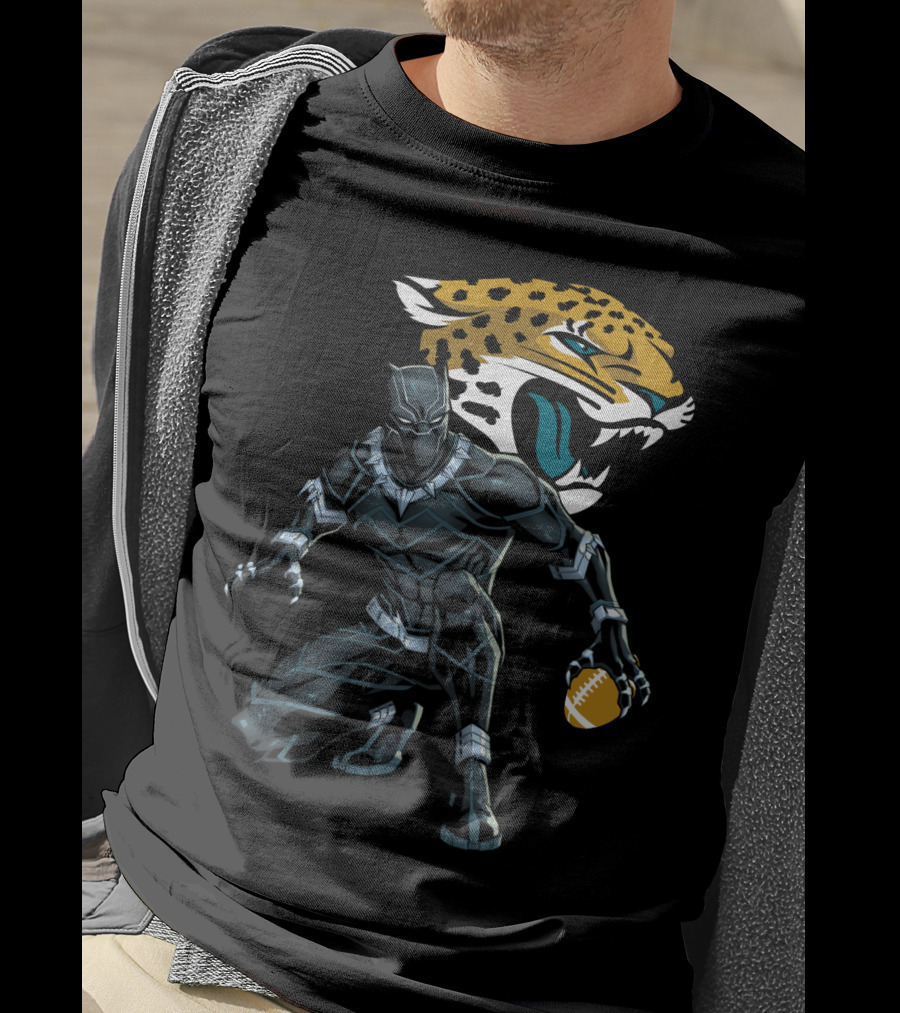 Jacksonville Jaguars Panther Crossover Football T-Shirt