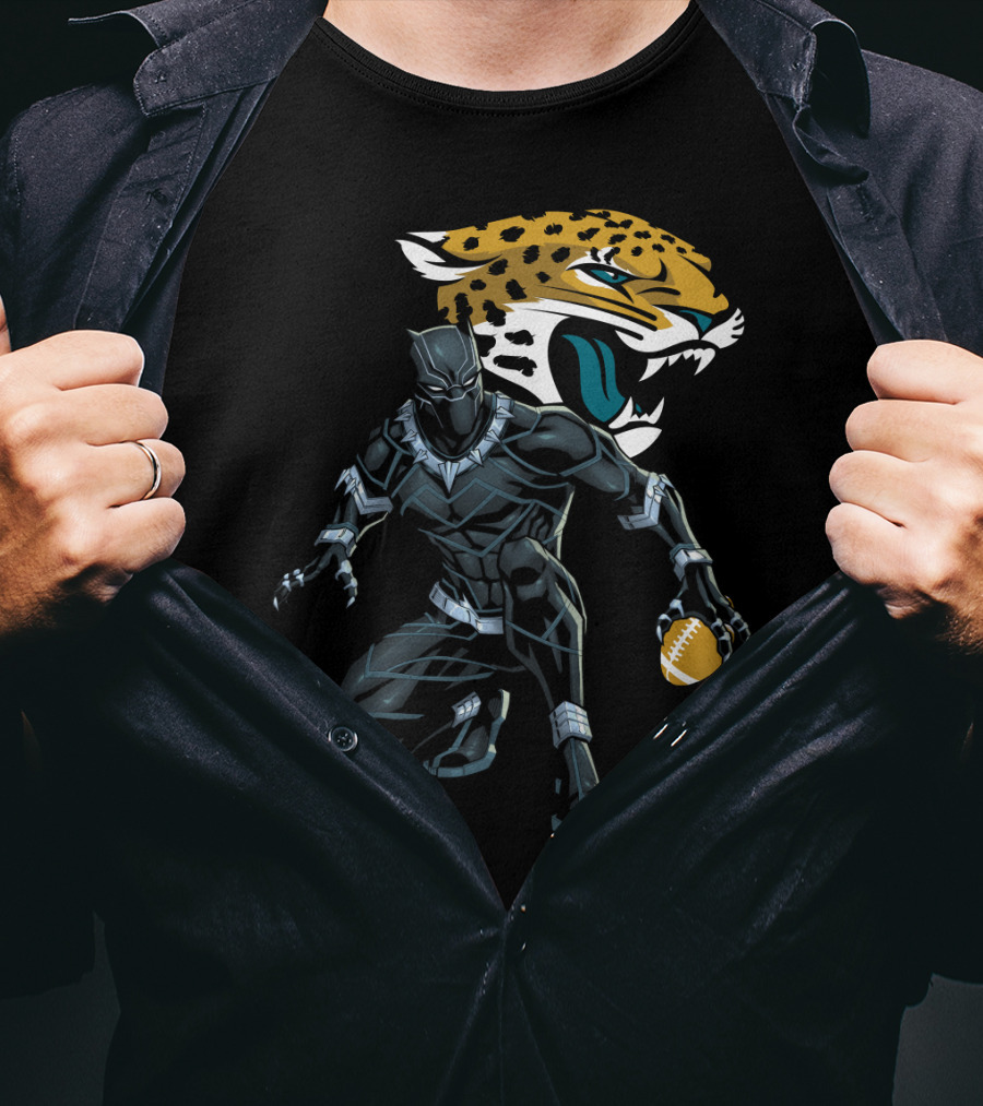 Jacksonville Jaguars Panther Crossover Football T-Shirt