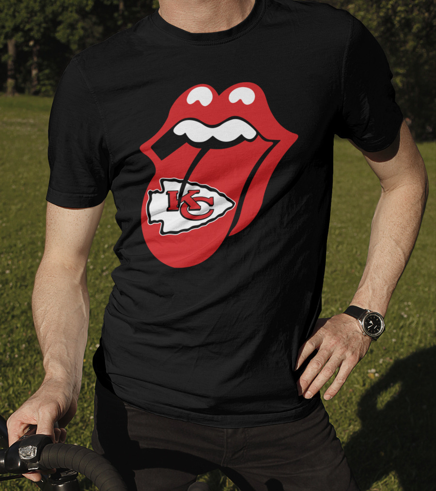Kansas City Chiefs Kc Arrowhead Tongue T-Shirt