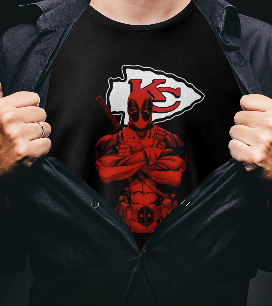 Kansas City Chiefs Kc Superhero Mashup T-Shirt