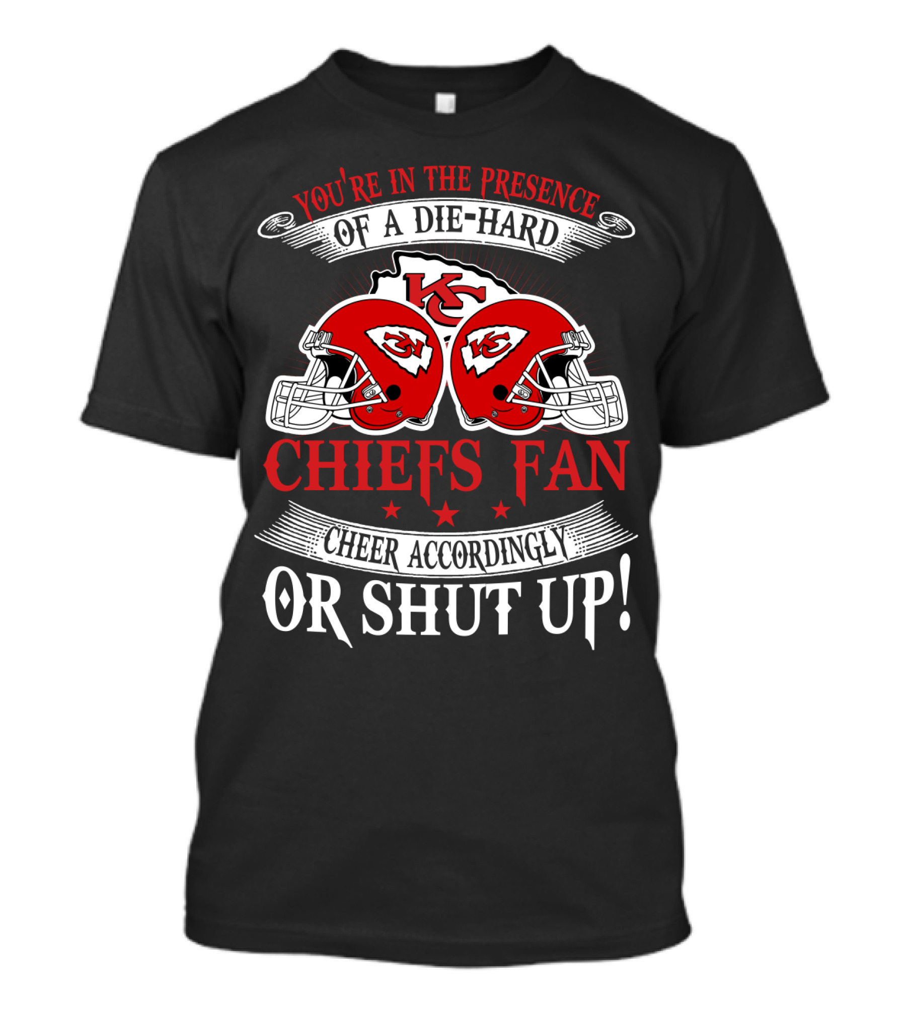 Kansas City Chiefs Fan Die-Hard Cheer Accordingly T-Shirt